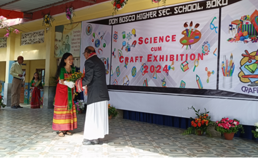 Science and Arts Exhibition organized at Don Bosco School, Boko