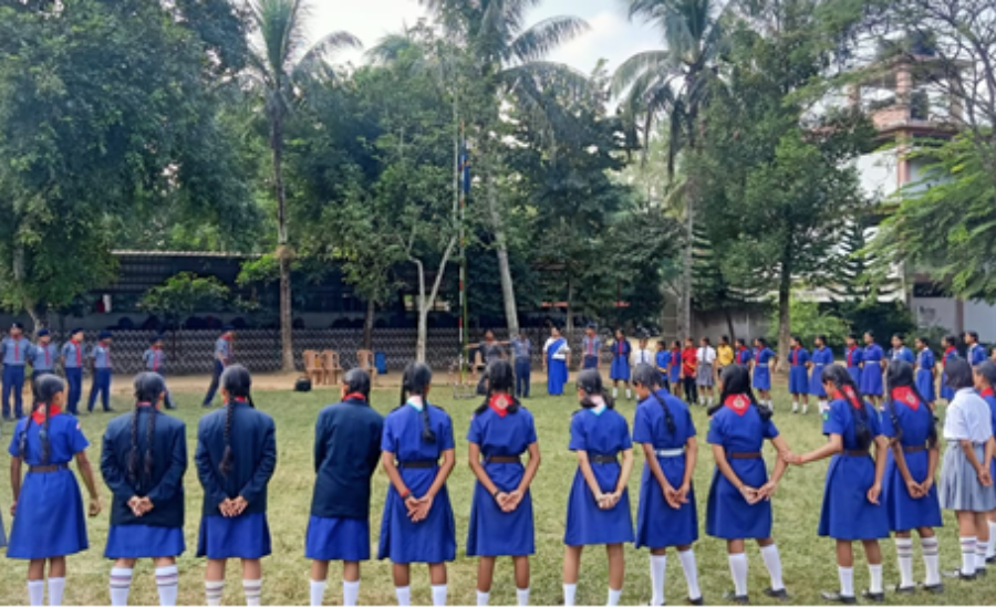Scouts and Guides Training Program at Don Bosco School, Boko